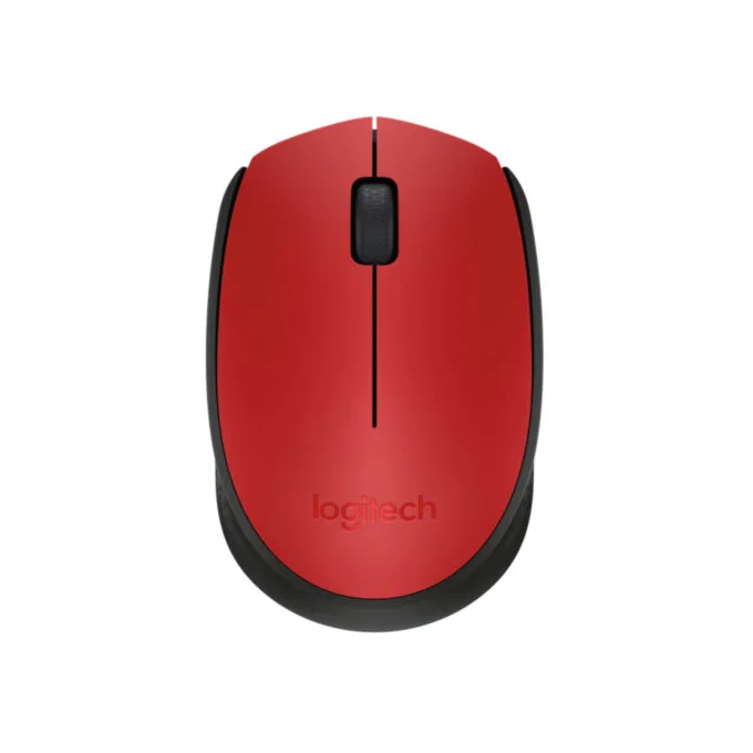 Logitech M171 Wireless Mouse - 910-004641 - Ambidextrous Red, 1000 DPI, 2.4GHz Nano USB Receiver, AA Battery — image 3