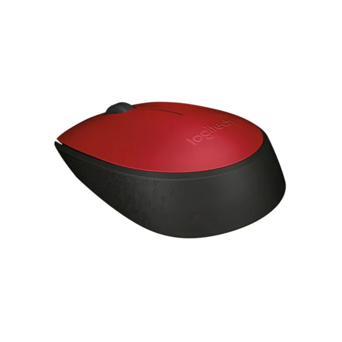 Logitech M171 Wireless Mouse - 910-004641 - Ambidextrous Red, 1000 DPI, 2.4GHz Nano USB Receiver, AA Battery — image 4