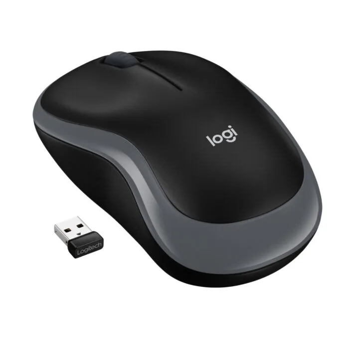 Logitech M185 910-002238 Wireless Ambidextrous Mouse Grey 1000 DPI — image 1