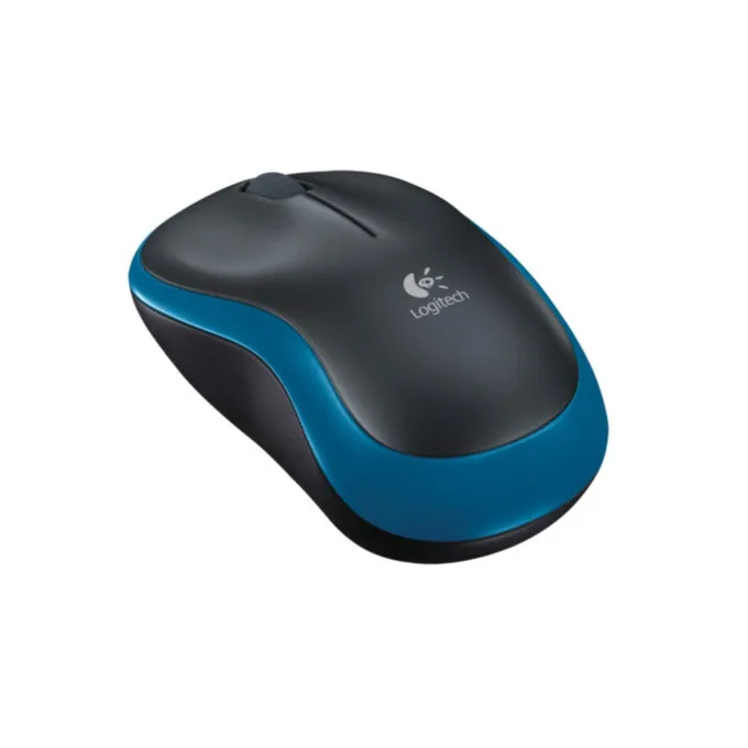 Logitech M185 Wireless Mouse - 910-002239 - Ambidextrous, Blue/Black — image 3