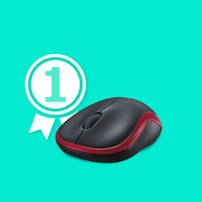 Logitech M185 Wireless Mouse - M185 - Red — image 9