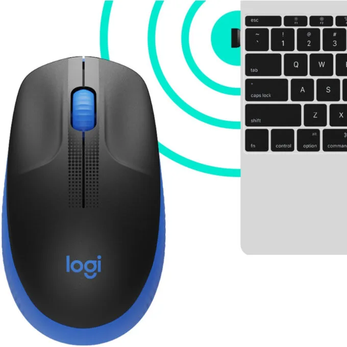 Logitech M190 Full-Size Ambidextrous Wireless Mouse 1000 DPI Blue — image 4