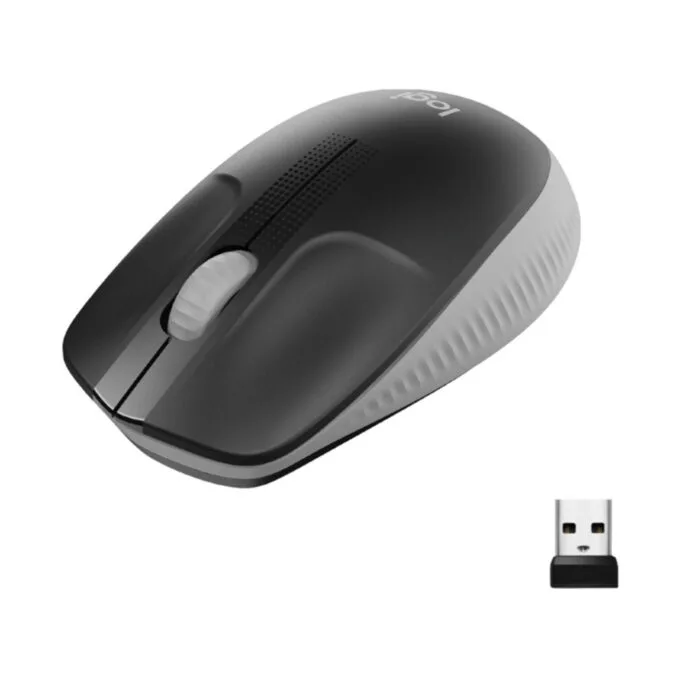 Logitech M190 Wireless Mouse - 910-005906 - Ambidextrous Gray 1000 DPI — image 2