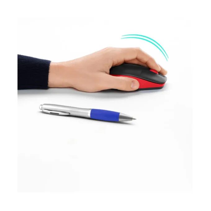 Logitech M190 Wireless Mouse - 910-005908 - Red Ambidextrous 1000 DPI — image 3