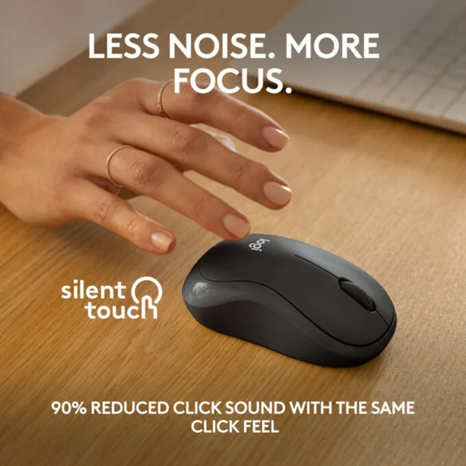 Logitech M240 Bluetooth Silent Mouse - 910-007119 Graphite Ambidextrous — image 3
