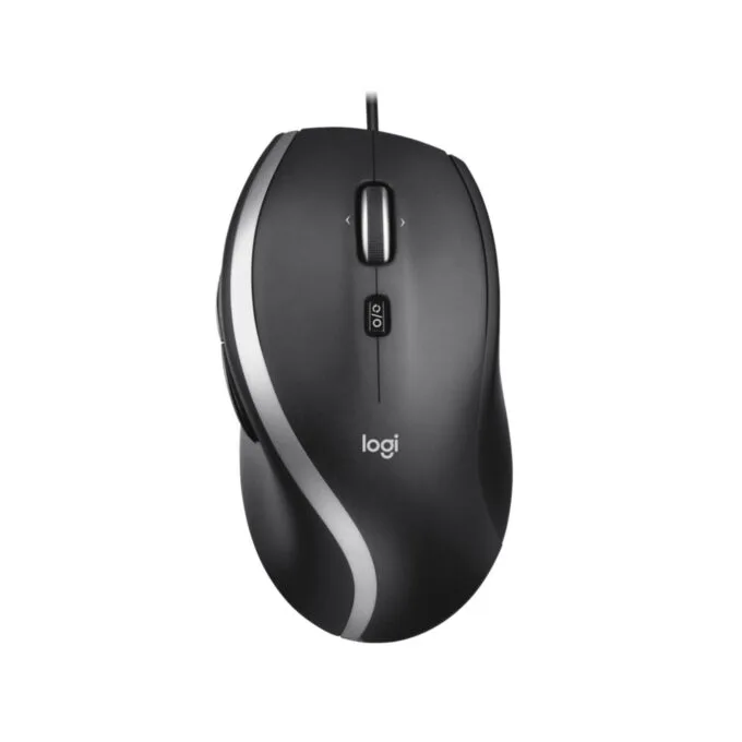 Logitech M500s Advanced Corded Mouse - 910-005784 - Black, Wired USB, 4000 DPI, 7 Buttons, Right-Hand Ergonomic — image 1