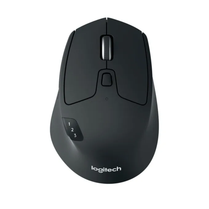 Logitech M720 Triathlon Wireless Mouse - Black, Right-Hand, 2.4GHz + Bluetooth — image 1