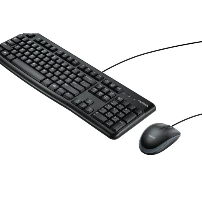 Logitech MK120 Wired Keyboard & Mouse Combo - 920-002562 - Black — image 2