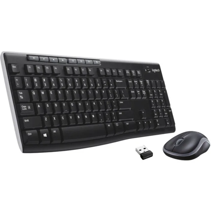 Logitech MK270 Wireless Combo - Full-Size Spanish QWERTY Keyboard & Optical Mouse — image 1