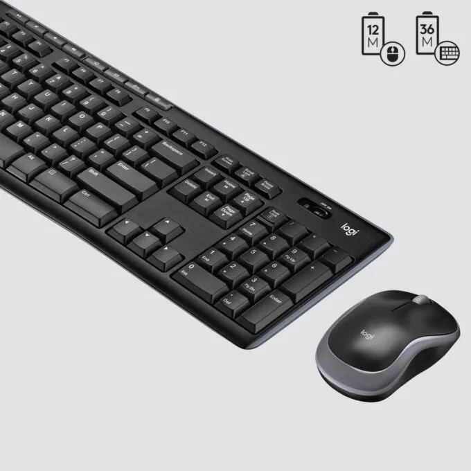 Logitech MK270 Wireless Combo - MK270 - Swiss CH QWERTZ, Black, Full-size Keyboard & 2.4GHz Optical Mouse — image 5