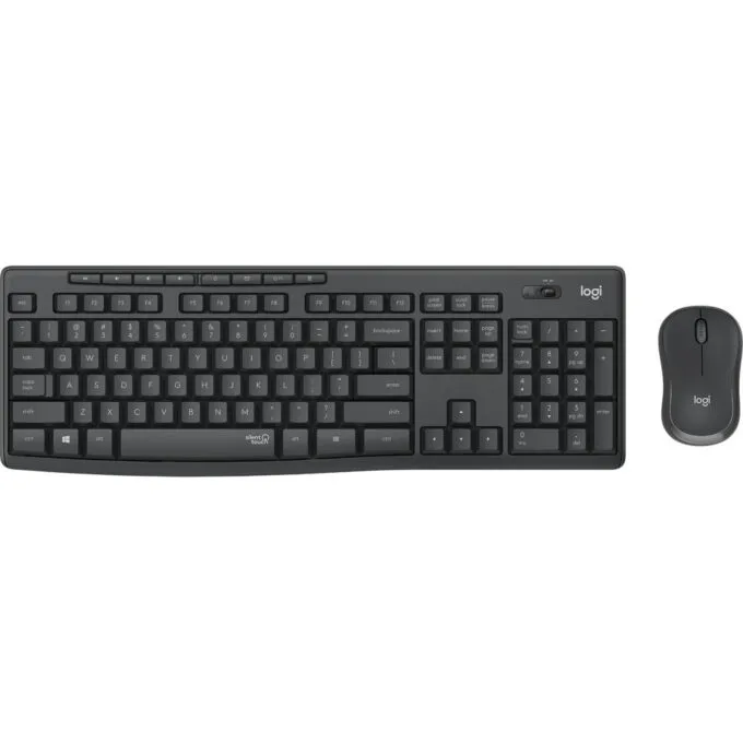 Logitech MK295 Silent Wireless Combo - MK295 - Full-size Wireless Keyboard & Silent Mouse, Graphite — image 1