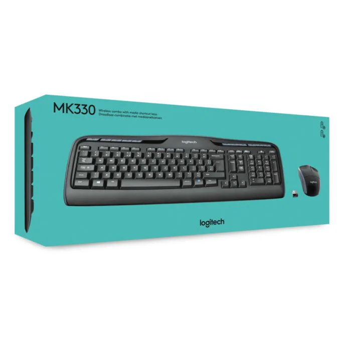 Logitech MK330 Wireless Keyboard & Mouse Combo 920-003989 Black US-Intl — image 5