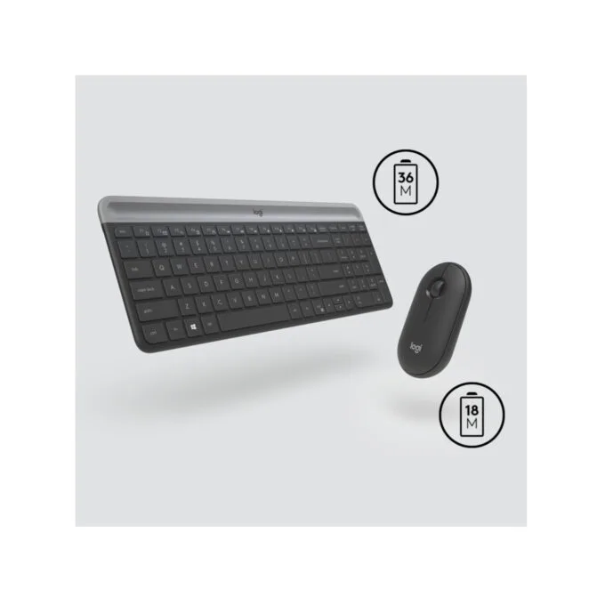 Logitech MK470 Slim Wireless Keyboard & Mouse Combo - 920-009204 - Graphite, US International (QWERTY), 2.4 GHz — image 5