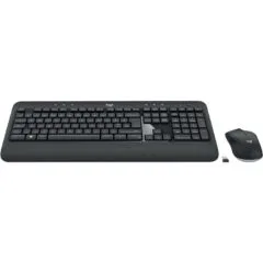 Logitech MK540 Advanced Wireless Desktop - MK540 - French AZERTY, 2.4 GHz Unifying RF, Black, Full-size