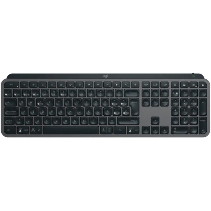 Logitech MX Keys Combo for Business - Graphite - Wireless RF + Bluetooth, Spanish QWERTY, White LED Backlight — image 2