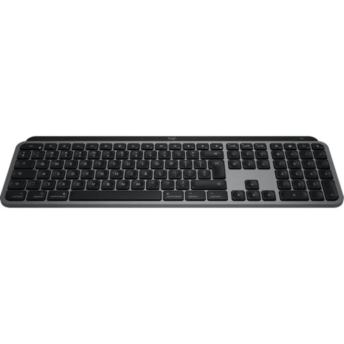 Logitech MX Keys S for Mac - Wireless 2.4GHz & Bluetooth - White Backlit, Aluminum/Black, USB-C Rechargeable — image 2