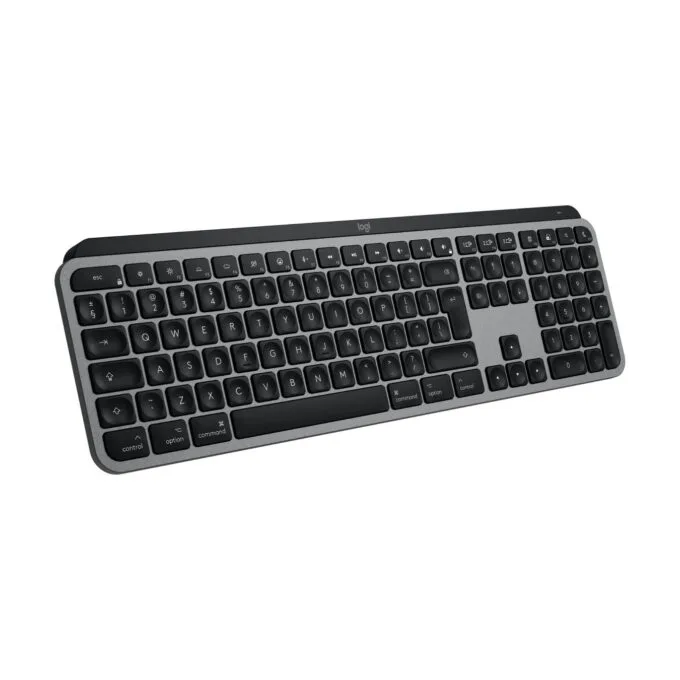 Logitech MX Keys S for Mac - Wireless 2.4GHz & Bluetooth - White Backlit, Aluminum/Black, USB-C Rechargeable — image 3