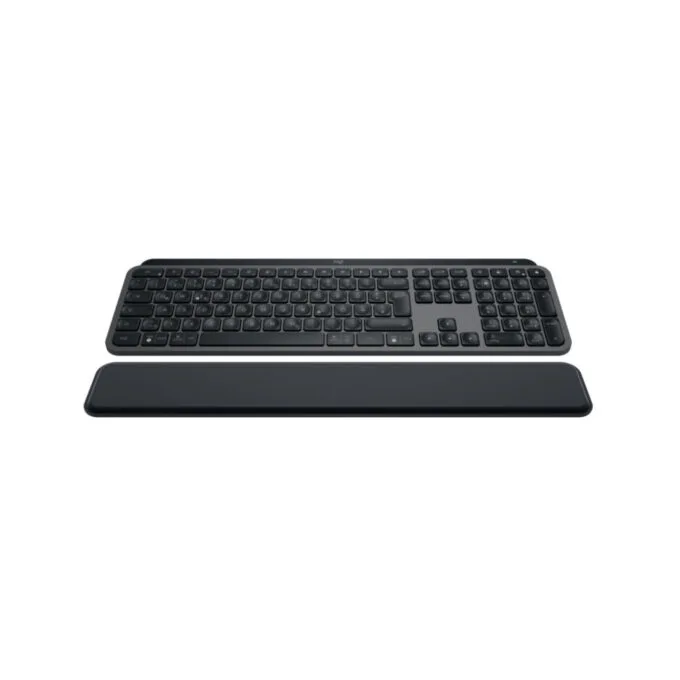 Logitech MX Keys S Wireless Keyboard + MX Palm Rest - 920-011567 - Graphite, German QWERTZ, Bluetooth & 2.4GHz — image 2