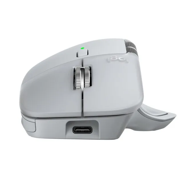 Logitech MX Master 4 Mouse - 910-007563 - Wireless Pale Gray — image 3