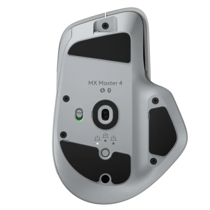 Logitech MX Master 4 Mouse - 910-007563 - Wireless Pale Gray — image 7