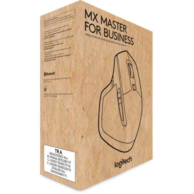 Logitech MX Master Wireless Mouse - Right-Hand Ergonomic - Black/Bronze, RF + Bluetooth, 1000 DPI — image 6