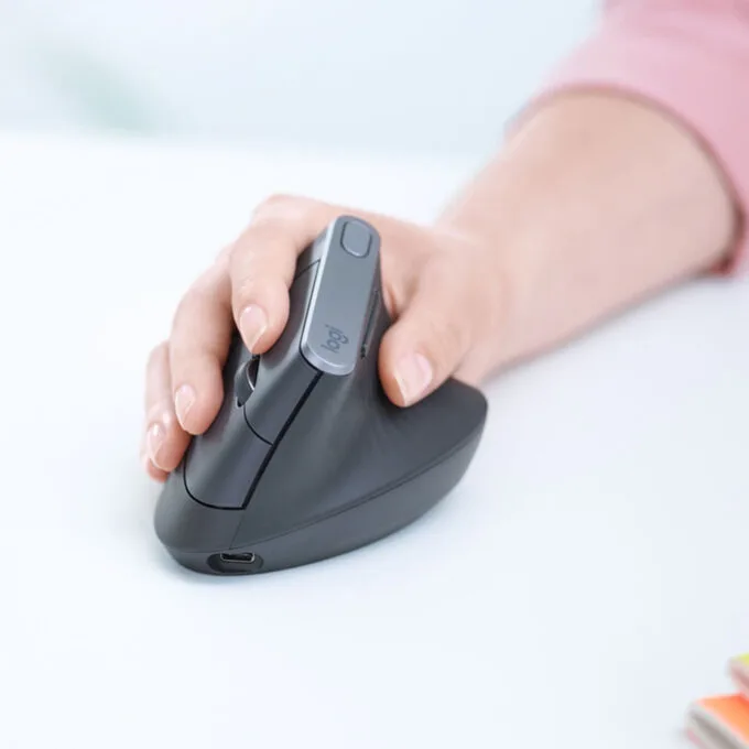 Logitech MX Vertical 910-005448 Graphite Ergonomic Vertical Wireless Mouse — image 2