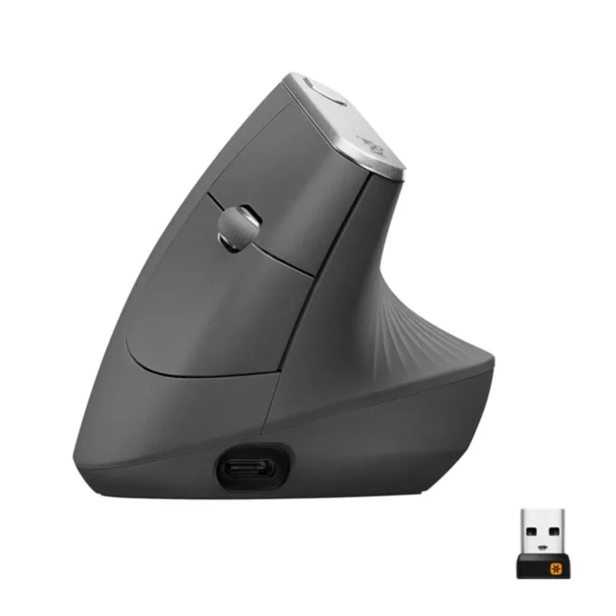 Logitech MX Vertical 910-005448 Graphite Ergonomic Vertical Wireless Mouse — image 1