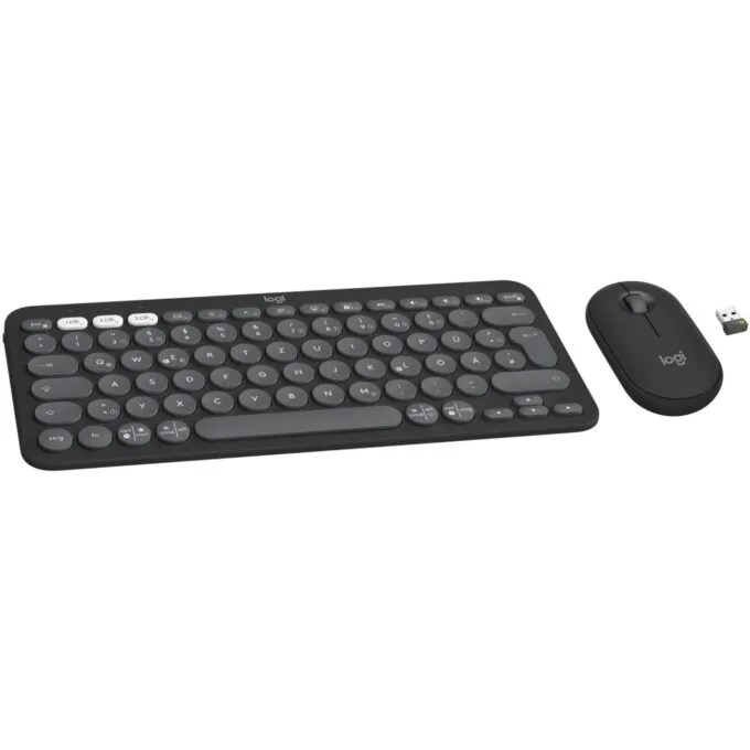 Logitech Pebble 2 Combo - Pebble 2 - Graphite, Tri-Mode Wireless Keyboard — image 2