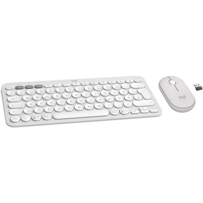 Logitech Pebble 2 Combo Set - 920-012204 - White Wireless German Layout — image 2