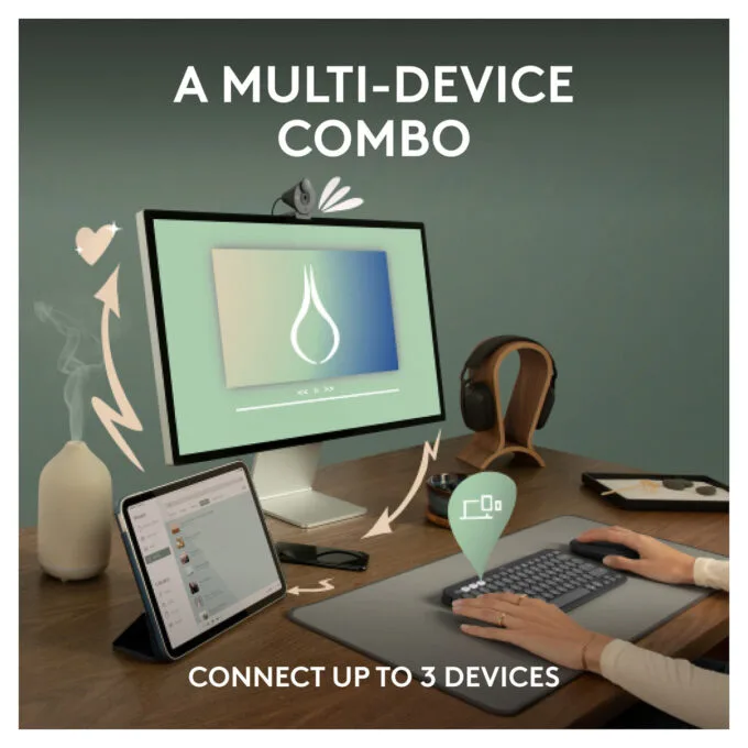 Logitech Pebble 2 Combo Tonal Graphite — image 3