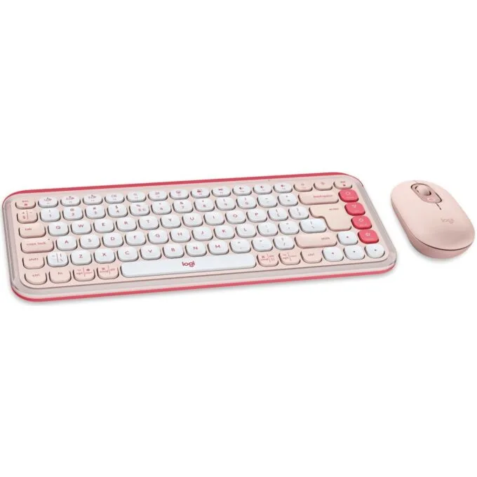Logitech POP ICON COMBO - Rose (US) - Wireless, 75% layout — image 2