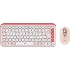 Logitech POP ICON COMBO - Rose (US) - Wireless, 75% layout
