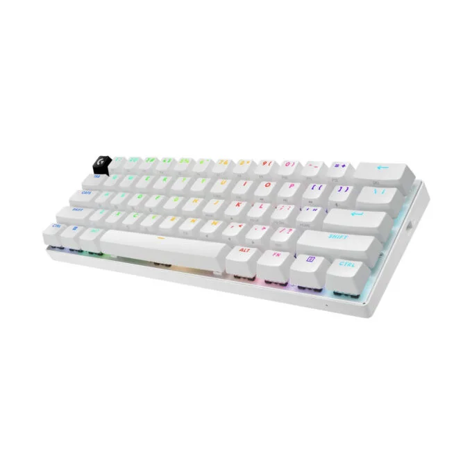 Logitech PRO X 60 TKL LIGHTSPEED - 920-011924 - White, 60% Mechanical (GX Brown), Lightspeed RF+Bluetooth, Per-key RGB — image 2