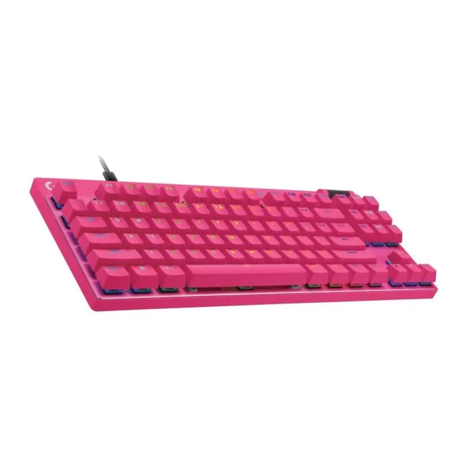 LOGITECH PRO X TKL RAPID - PRO X TKL RAPID - Magenta (US), QWERTY US International, Magnetic-mechanical switch, LED, Wired USB — image 2