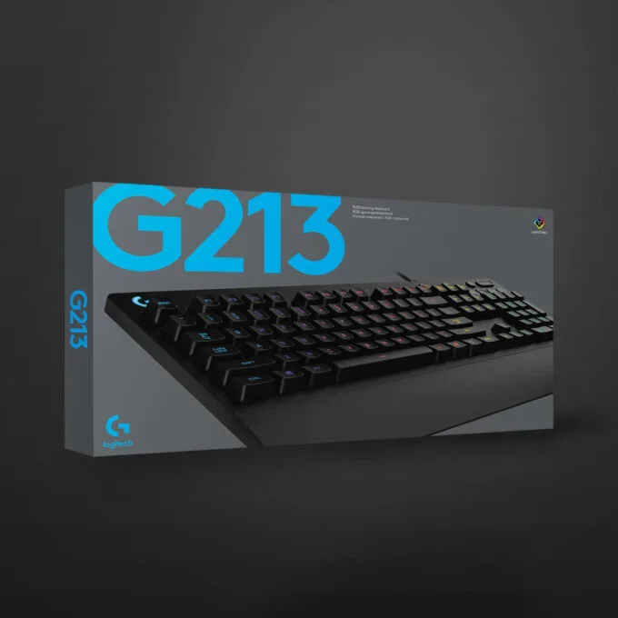 Logitech Prodigy G213 Gaming Keyboard - G213 - Full-size RGB, Wired USB, US QWERTY, Black — image 7