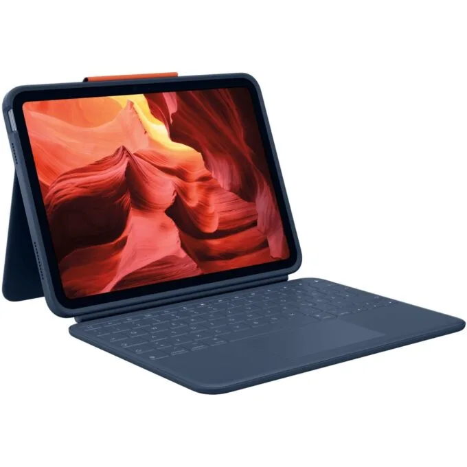 Logitech Rugged Combo 4 Touch for iPad 10th gen - Classic Blue — image 1