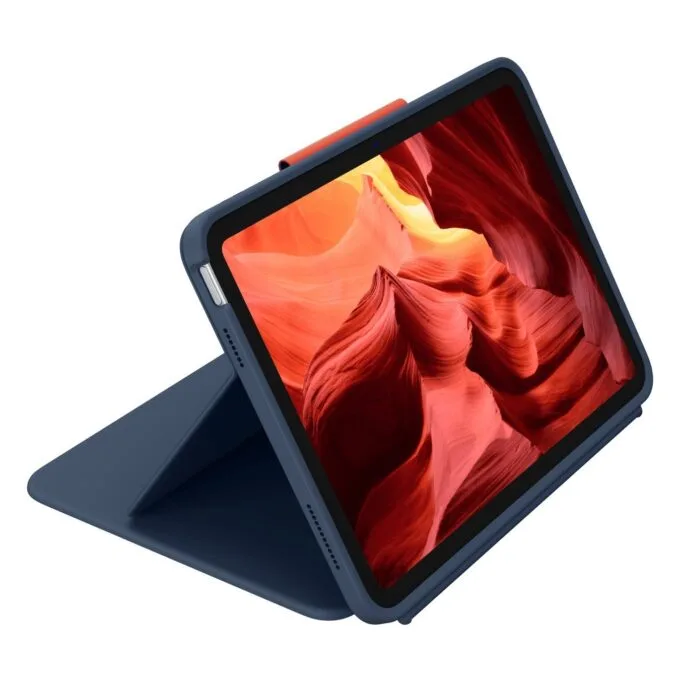 Logitech Rugged Combo 4 Touch for iPad 10th Gen - Classic Blue (FR) AZERTY French Keyboard, Trackpad, Docking, Smart Connector — image 2