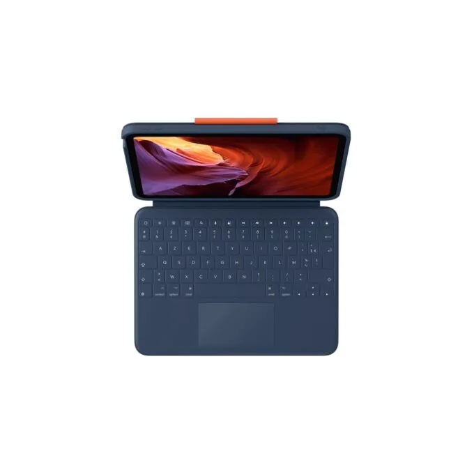 Logitech Rugged Combo 4 Touch for iPad 10th Gen - Classic Blue (FR) AZERTY French Keyboard, Trackpad, Docking, Smart Connector — image 3