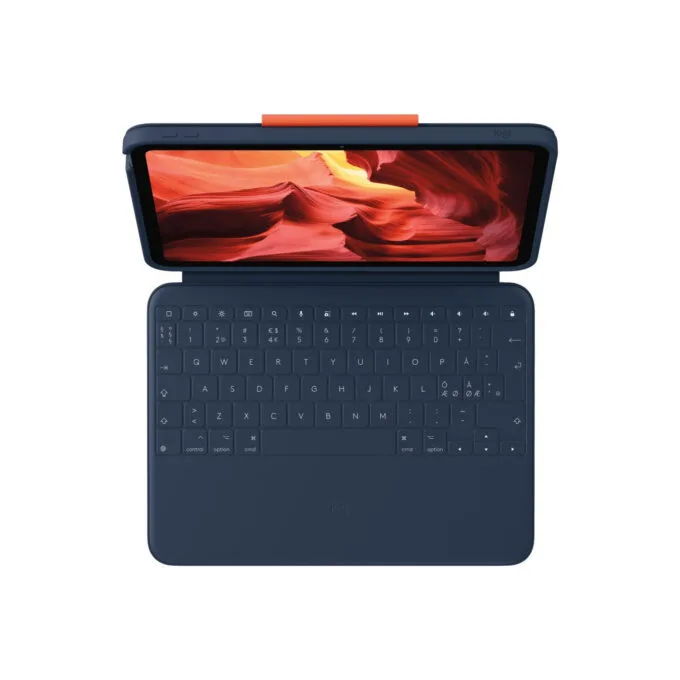 Logitech Rugged Combo 4 Touch - iPad Keyboard Case - Blue, Nordic QWERTY, Smart Connector, 20–60° — image 3