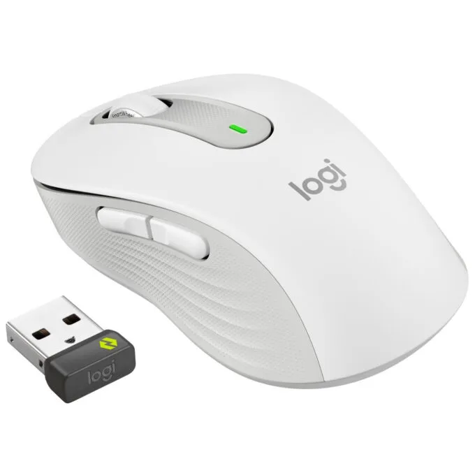 Logitech Signature M650 for Business - M650 - Wireless (Bluetooth & Logi Bolt) Right-Hand Off-White — image 5