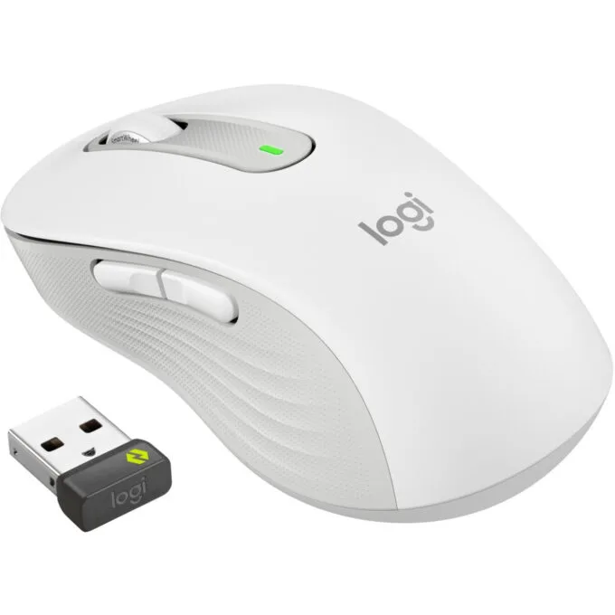 Logitech Signature M650 L for Business - Right-Hand Wireless Mouse - White, 5 Buttons, Bluetooth & Bolt USB Receiver — image 3