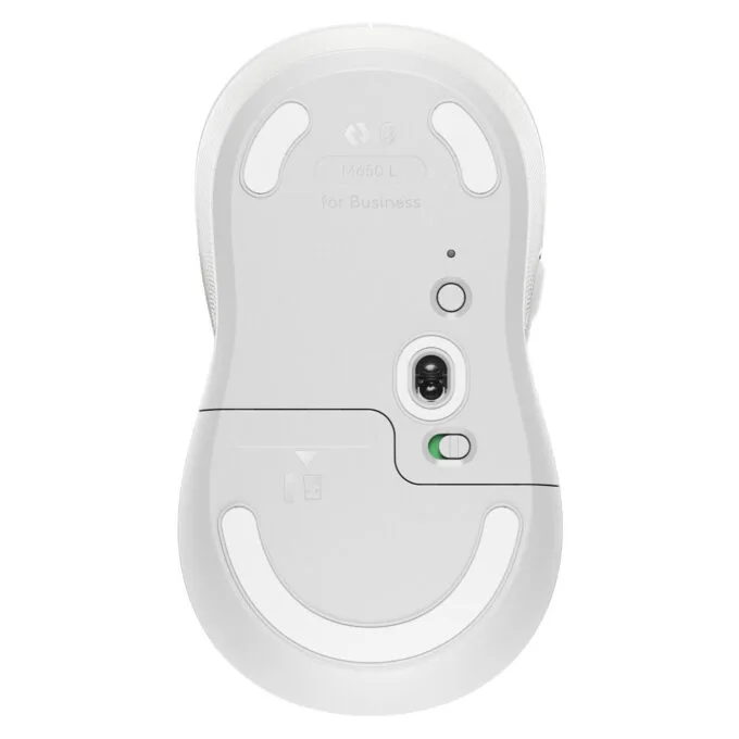 Logitech Signature M650 L for Business - Right-Hand Wireless Mouse - White, 5 Buttons, Bluetooth & Bolt USB Receiver — image 1