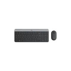 Logitech Slim Wireless Keyboard & Mouse Combo - MK470 - Graphite, Full-size QWERTZ, 2.4 GHz
