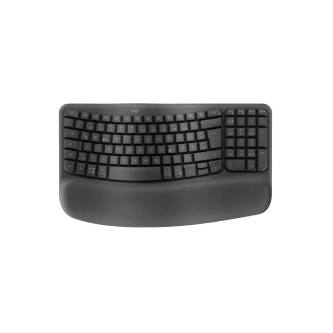 Logitech Wave Keys for Business - 920-012327 - Wireless Graphite, German QWERTZ, Bluetooth 5.1, 256KB Memory, Ergonomic — image 1