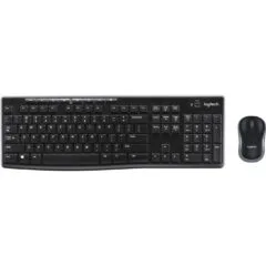 Logitech Wireless Combo MK270 - Slovakian Full-Size Keyboard & Optical Mouse - Black, 2.4GHz USB Receiver