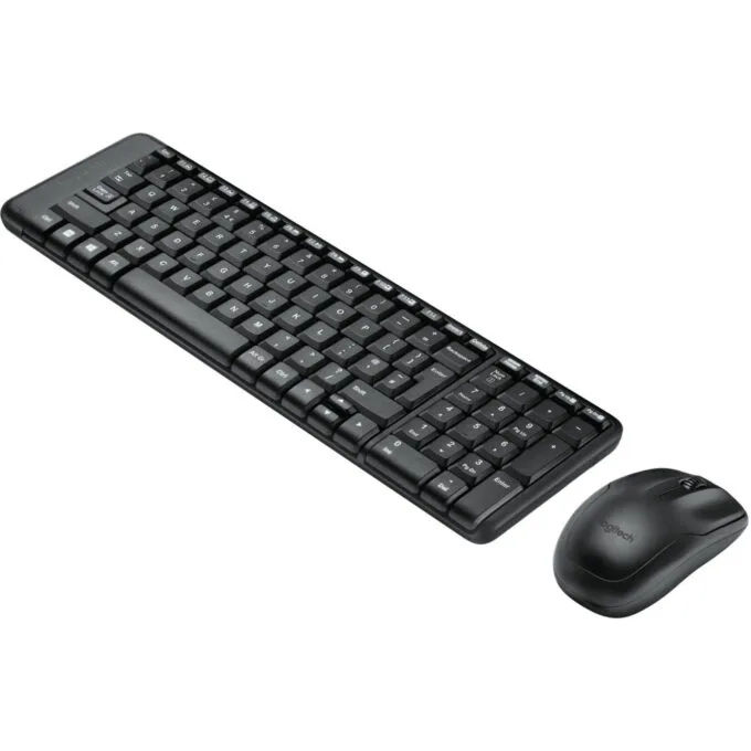 Logitech Wireless Desktop - MK220 - Full-size RF 2.4GHz Keyboard & Mouse, QWERTZ, Black — image 3