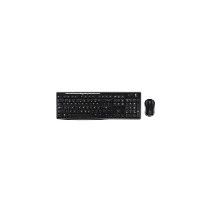 Logitech Wireless Desktop MK270 - 2.4GHz Wireless Combo, Black, Full-size QWERTZ Hungarian, Nano Receiver — image 1