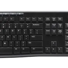 Logitech Wireless Keyboard & Mouse Combo MK270 - Black - Full-size UK QWERTY, 2.4GHz Nano Receiver