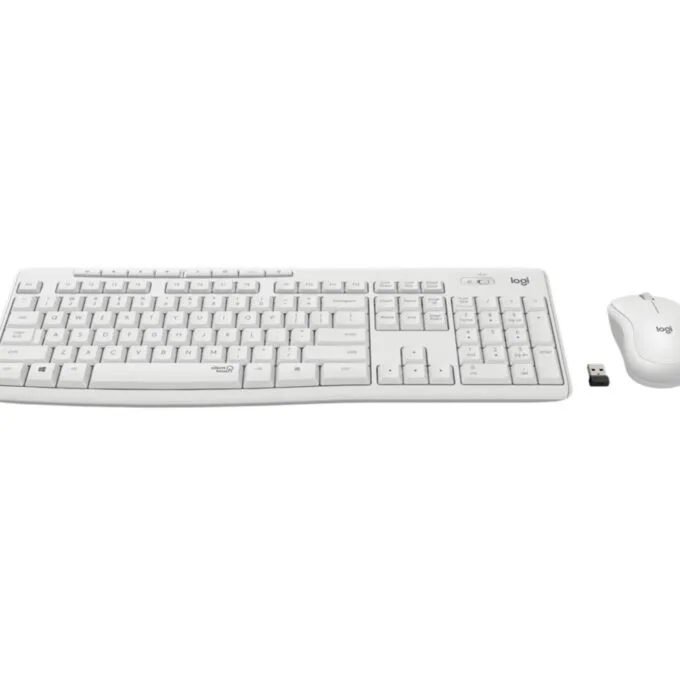 Logitech Wireless Keyboard & Mouse Combo MK295 - 920-009819 - White, German QWERTZ, 2.4GHz USB Nano Receiver, Silent Keys — image 2