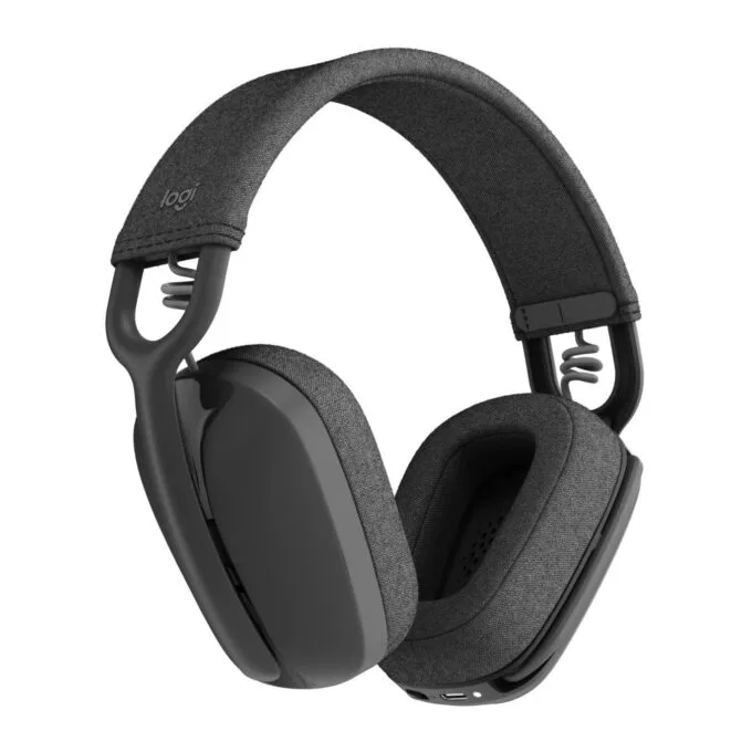 Logitech Zone Vibe Wireless Headset - Graphite - Over-Ear Bluetooth, USB-C Adapter, Certified for Microsoft Teams — image 3